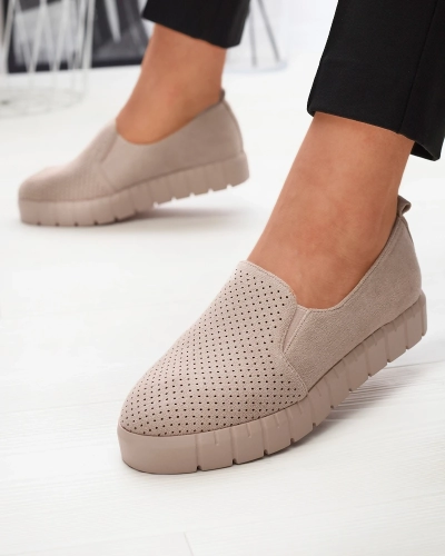 Women's openwork powder slip on sneakers Cegeti - Footwear