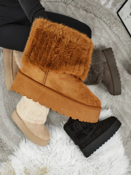 Women's snow-style boots with fur Irelle