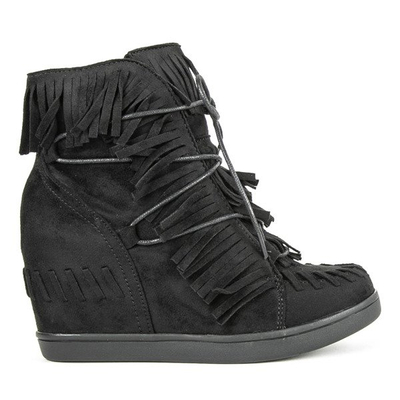 Black wedge sneakers Dain - Footwear 1