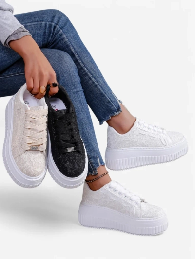 Royalfashion Women's Sport Sneakers with Lace Coronna