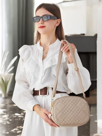 Royalfashion Овальная маленькая женская сумка из эко-кожи
