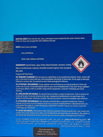 Iedvesmots vīriešu eau de parfum Nautical Quest
