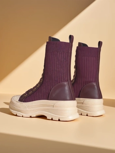 Royalfashion Women's high worker boots Fosilla