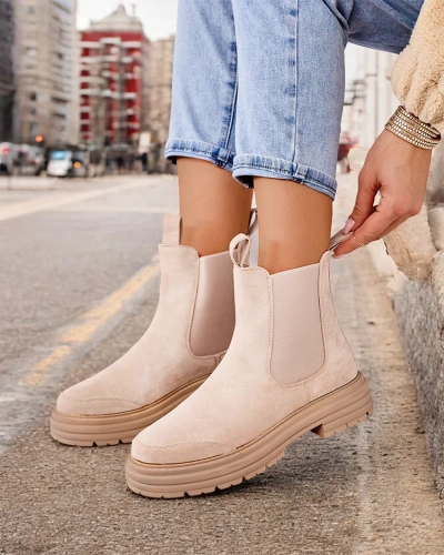 Royalfashion Women's ankle boots with decorative strap Ozzoas