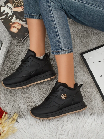 Royalfashion Warmed women's sneakers with fur Casot