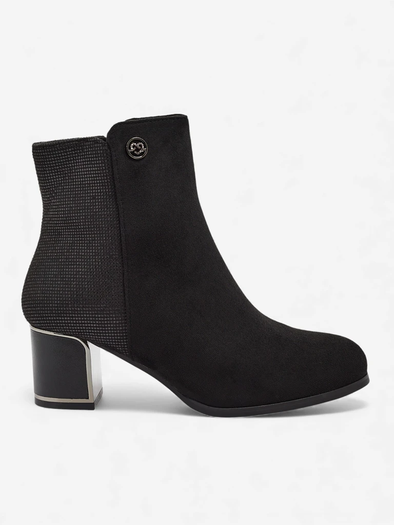 Женские ботильоны Arshin из эко-замши на каблуке