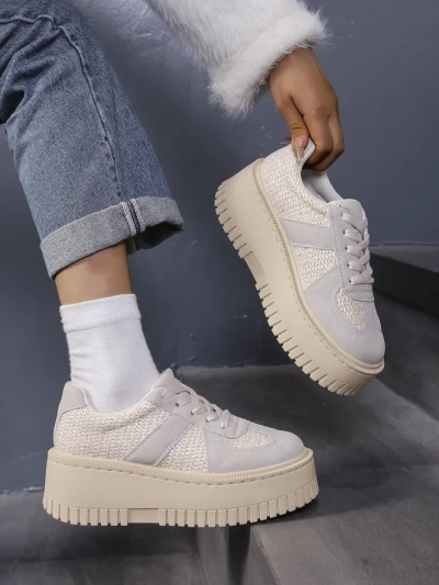 Royalfashion Women's Platform Sneakers Venusoe