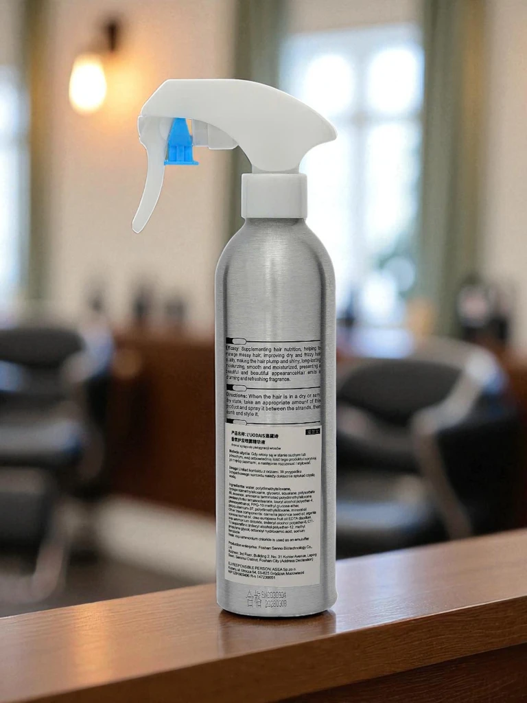 Hair styling spray – adds volume and shine