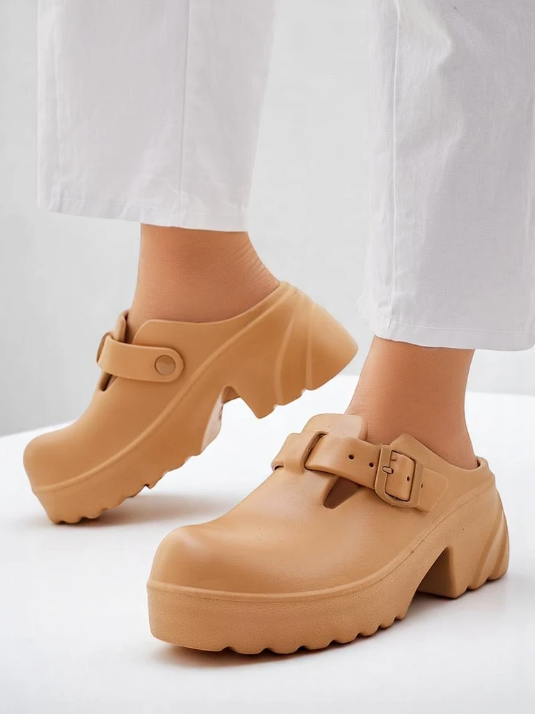 Royalfashion Sieviešu gumijas papēžu sandales Voxones