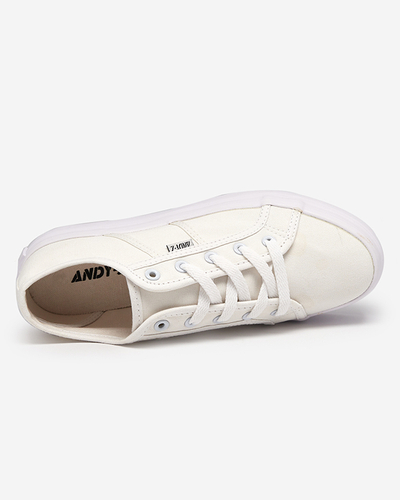 OUTLET Women's sneakers, ecru color, Colanti. Footwear