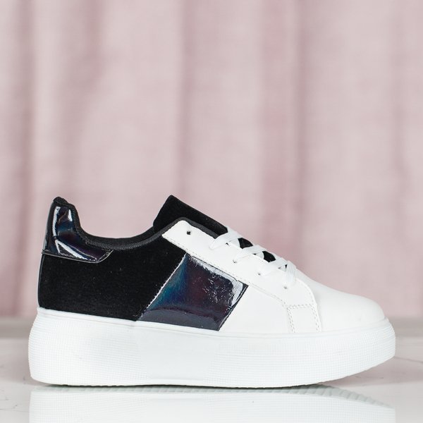 Черно-белые спортивные туфли на платформе Des - Обувь