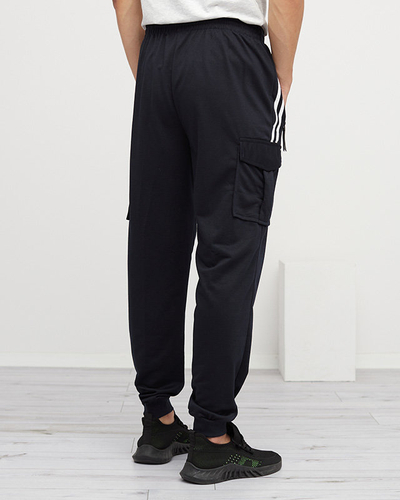 Мужские темно-синие спортивные штаны - Одежда