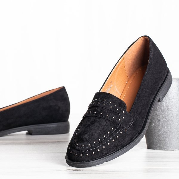 Black loafers with Paulete jets - Footwear