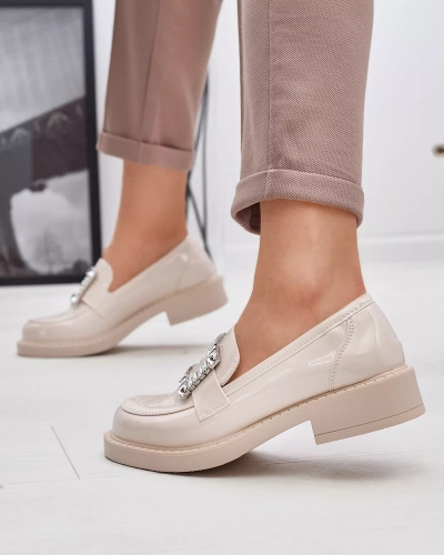 Бежевые женские лоферы Larri