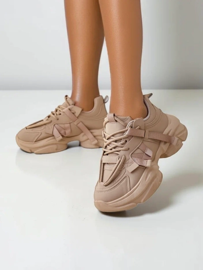 Royalfashion Women's platform sports sneakers Rensis
