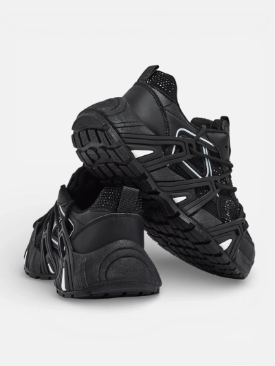 Athena Women's Black Synthetic Sports Everyday Sneakers