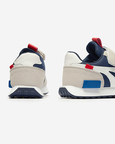 Bērnu sporta apavi tumši zili pelēkā krāsā Kaxo- Footwear