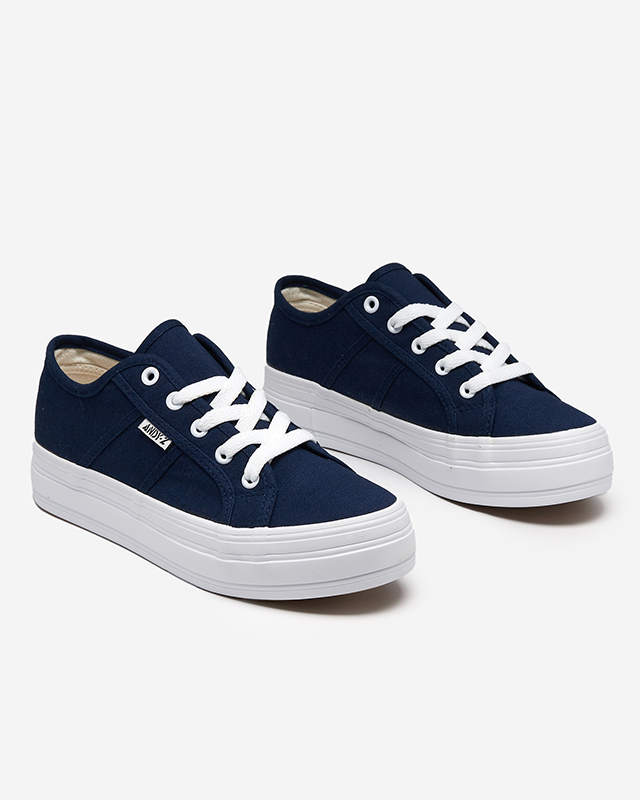 Navy blue women's sneakers Colanti - Footwear