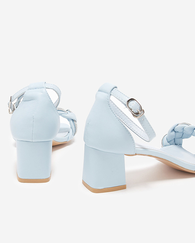 Blue women's sandals on the post Marienka - Footwear