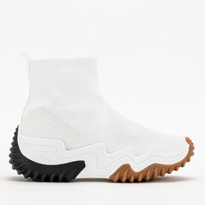 White Women's Tenera Platform High Trainers - Footwear