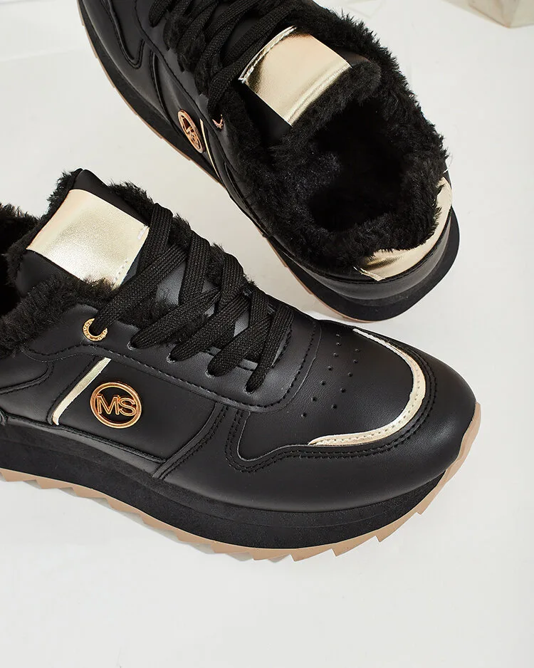 Royalfashion Siltas sieviešu kedas ar kažokādu Boris