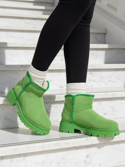 Royalfashion īsie zābaki a'la sniega zābaki sievietēm Hozises