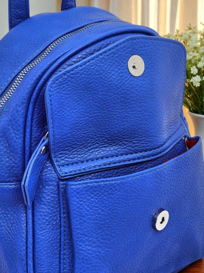 Ariadne Bianco Azzurro RoyalEco Women's Backpack Królewska Moda 25x25x10