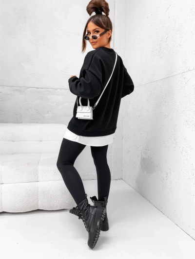 Royalfashion Women's cotton sweatshirt with detachable bottom