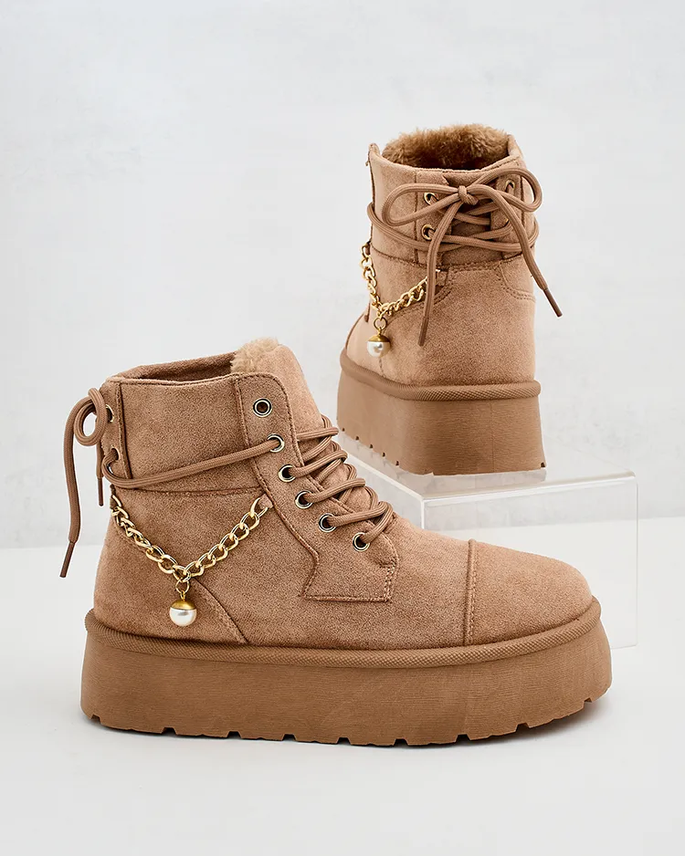 Royalfashion Женские ботинки на шнуровке Woruces