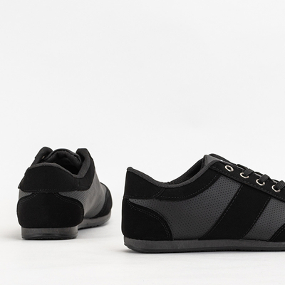 Black Men's Trizu Sports Shoes - Footwear