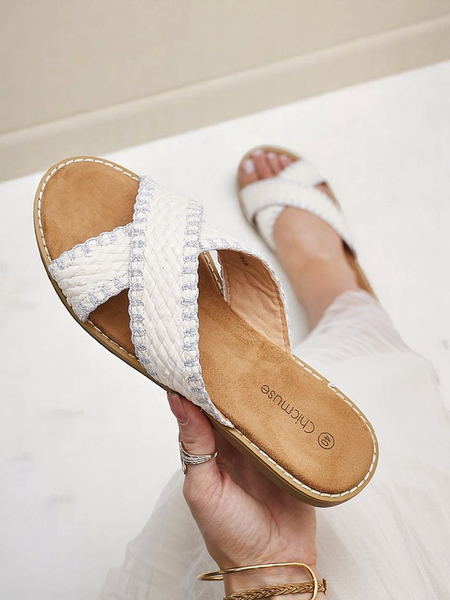 Royalfashion Women's sandals with woven straps Bornes