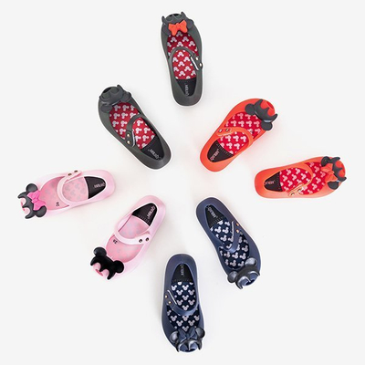 Children's navy blue meliski with decorations from Blanka - Footwear