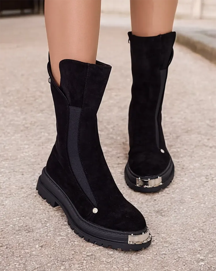 Royalfashion Женские сапоги из эко-замши Homni