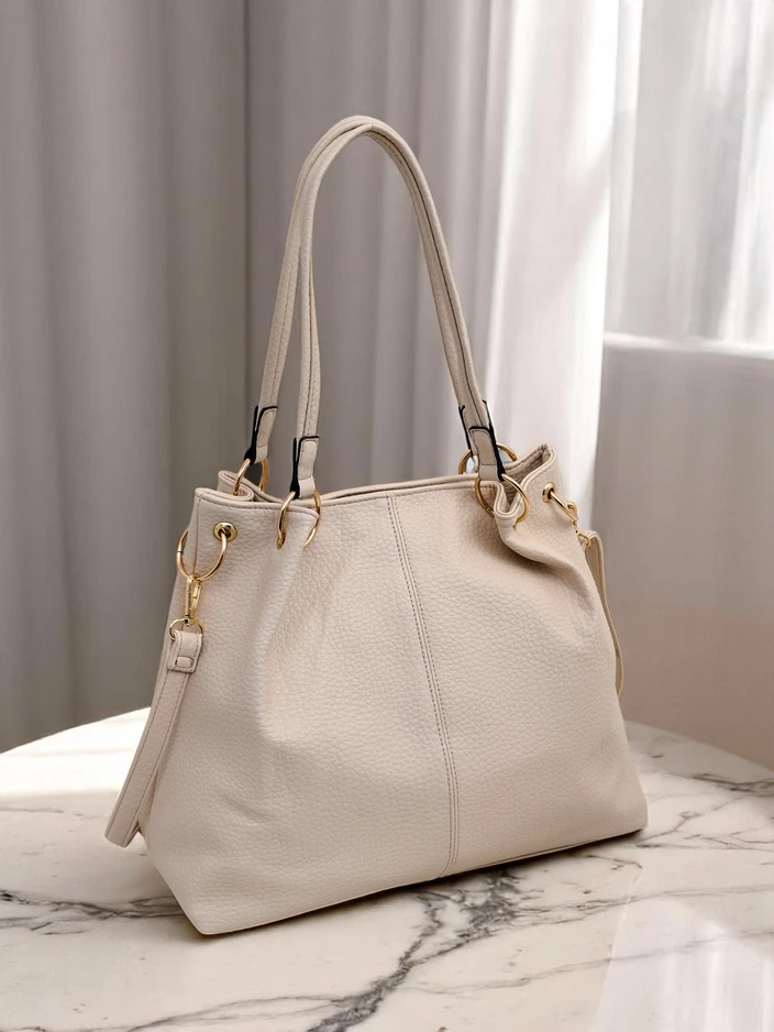 Royalfashion Large women's eco-leather shopper bag