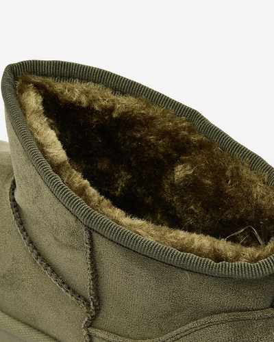 Royalfashion Zaļie sieviešu sniega zābaki ar platformu Ersinella