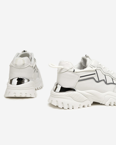 Белые женские кроссовки Jenirso