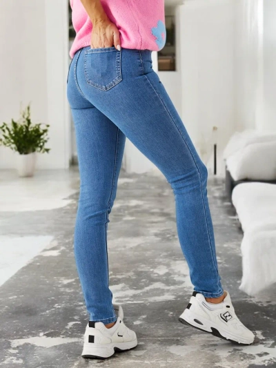 Royalfashion Women's tapered cotton jeans
