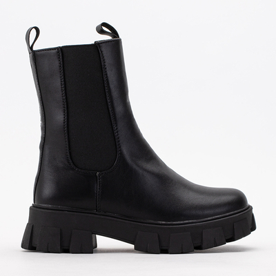 Black Hoppy eco-leather ankle boots - Footwear