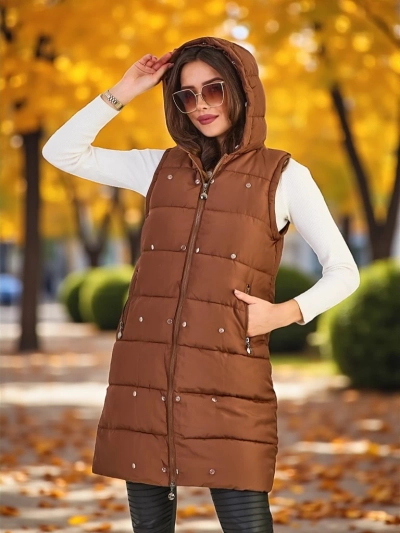 Rojalmodas Sieviešu jaka ar atņemamām piedurknēm