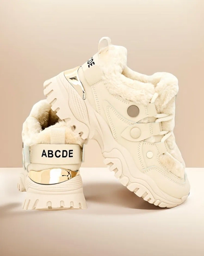 Royalfashion Women's Fashion Sneakers with Insulation Poriomo