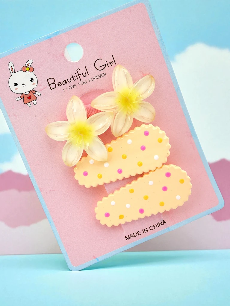 Набор заколок с цветочным мотивом