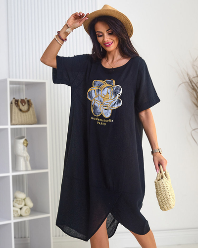 Royalfashion Kokvilnas sieviešu oversize kleita