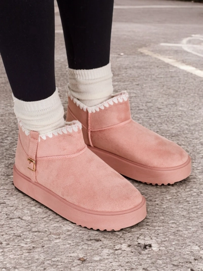 Royalfashion Women's short snow boots Ewioz