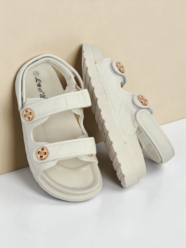 Royalfashion sieviešu sandales ar biezāku zoli Vivere