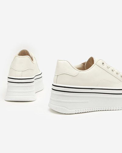 Sieviešu krēmkrāsas sporta apavi a'la sneakers Aniel - Apavi