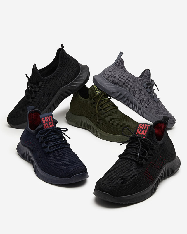 Black and red men's sports shoes Kertino - Footwear