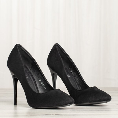 Black pumps on the high heel Inez - Footwear
