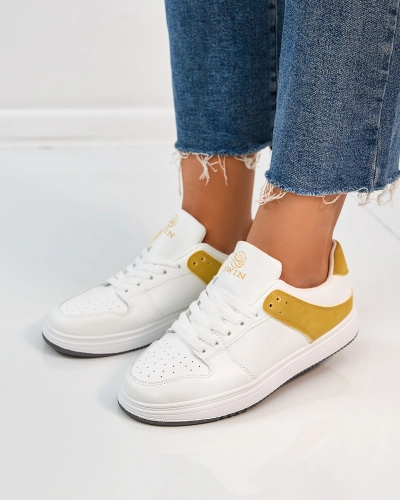 Royalfashion Mustard white women's sports shoes Elevace