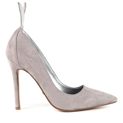 Gray pumps on a high heel with Felisiti heels- Footwear 1