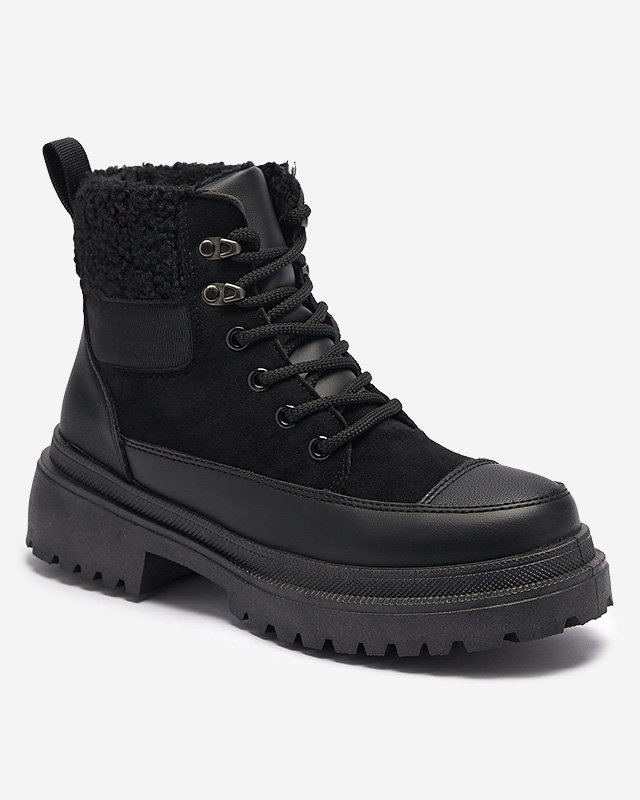 OUTLET Black women's insulated trapper boots Norisis - Footwear